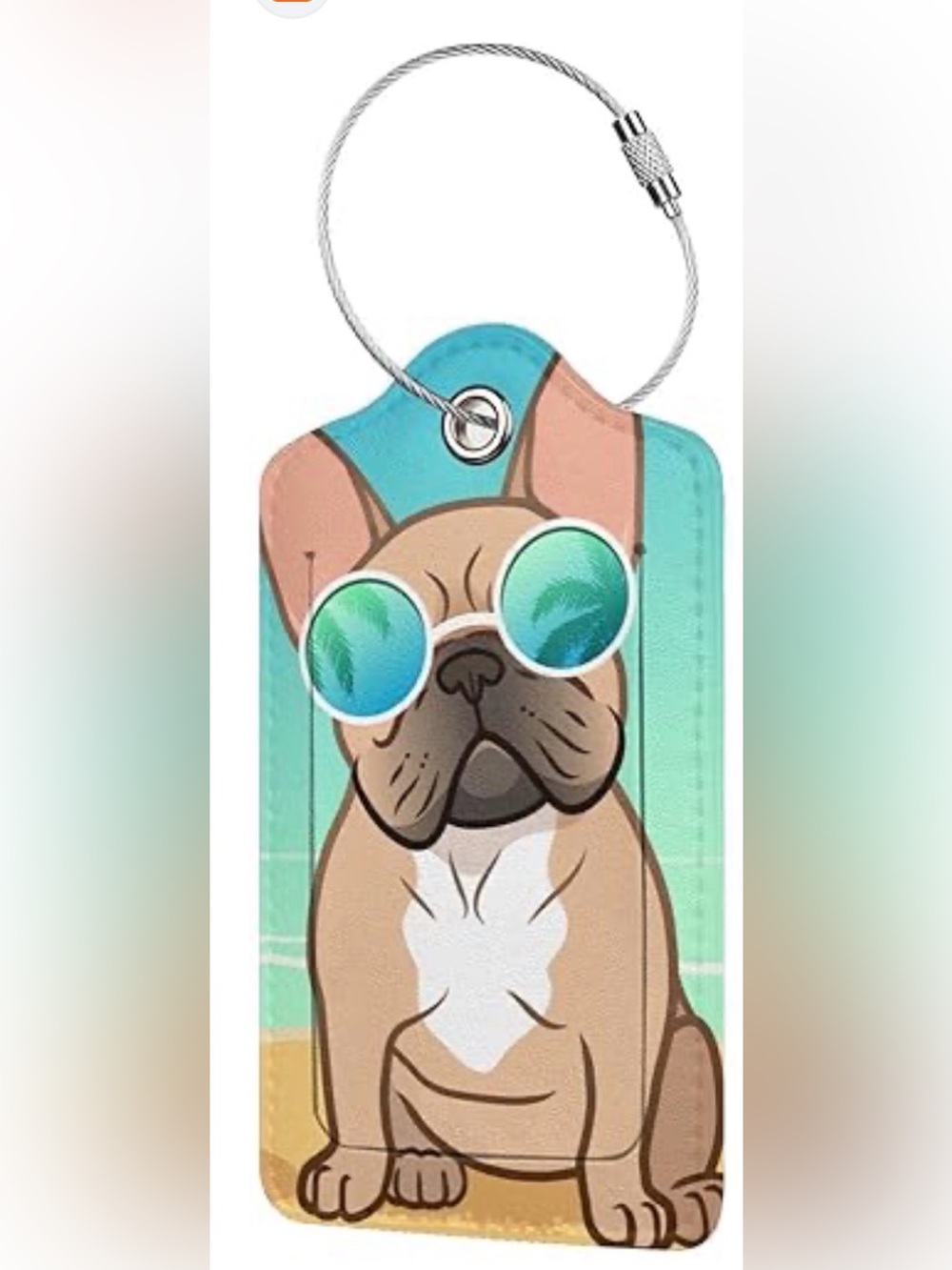 New French Bulldog Luggage Tag
